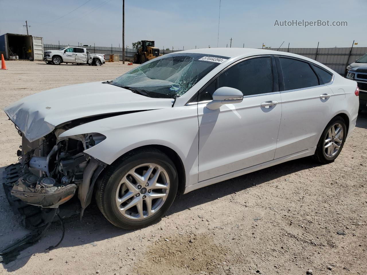 2013 Ford Fusion Se White vin: 3FA6P0H78DR141806