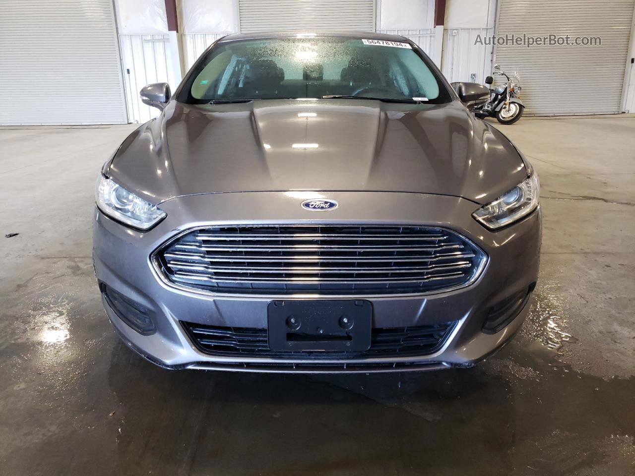 2013 Ford Fusion Se Gray vin: 3FA6P0H78DR261699