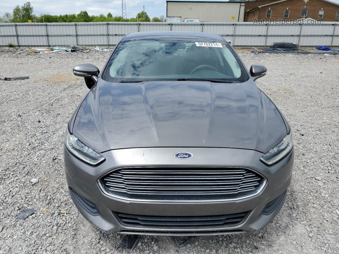 2013 Ford Fusion Se Gray vin: 3FA6P0H78DR275666