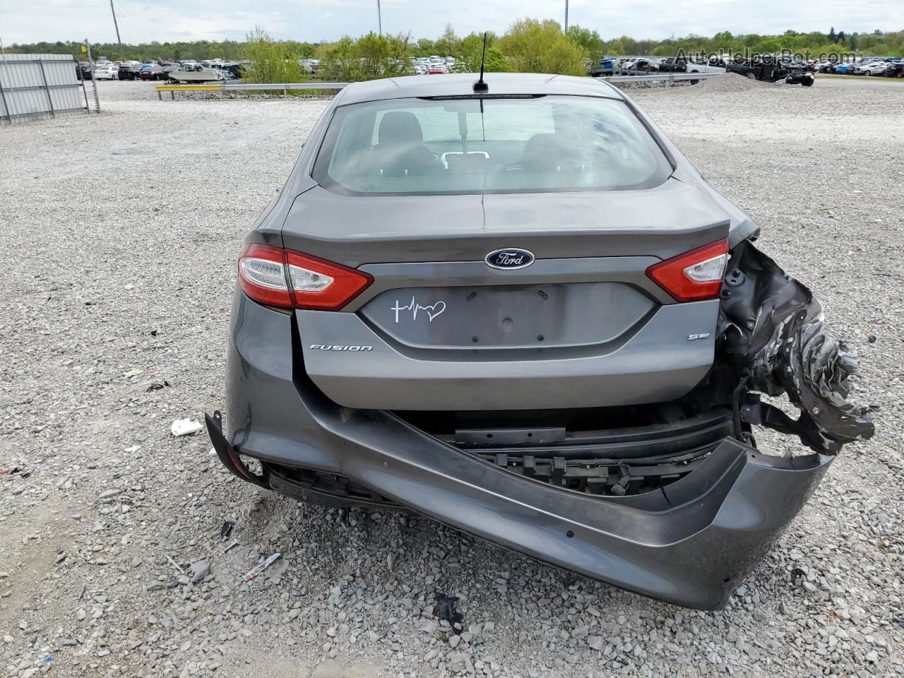 2013 Ford Fusion Se Gray vin: 3FA6P0H78DR275666