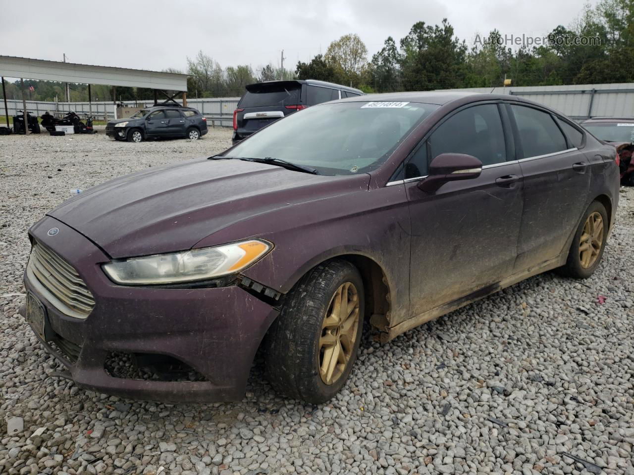 2013 Ford Fusion Se Burgundy vin: 3FA6P0H78DR329760