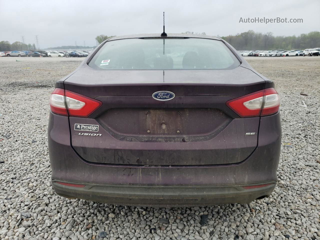 2013 Ford Fusion Se Burgundy vin: 3FA6P0H78DR329760