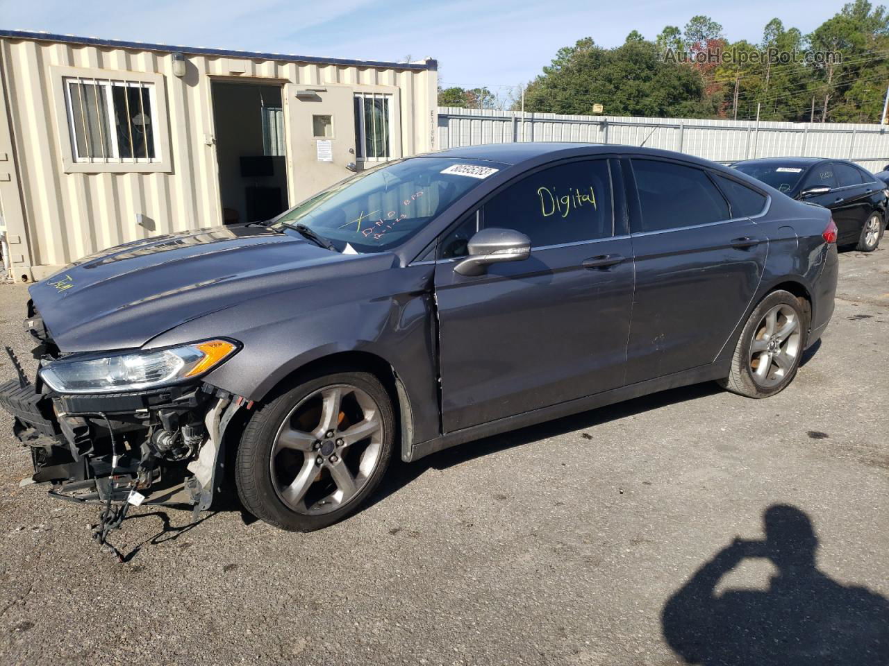 2013 Ford Fusion Se Gray vin: 3FA6P0H78DR340614