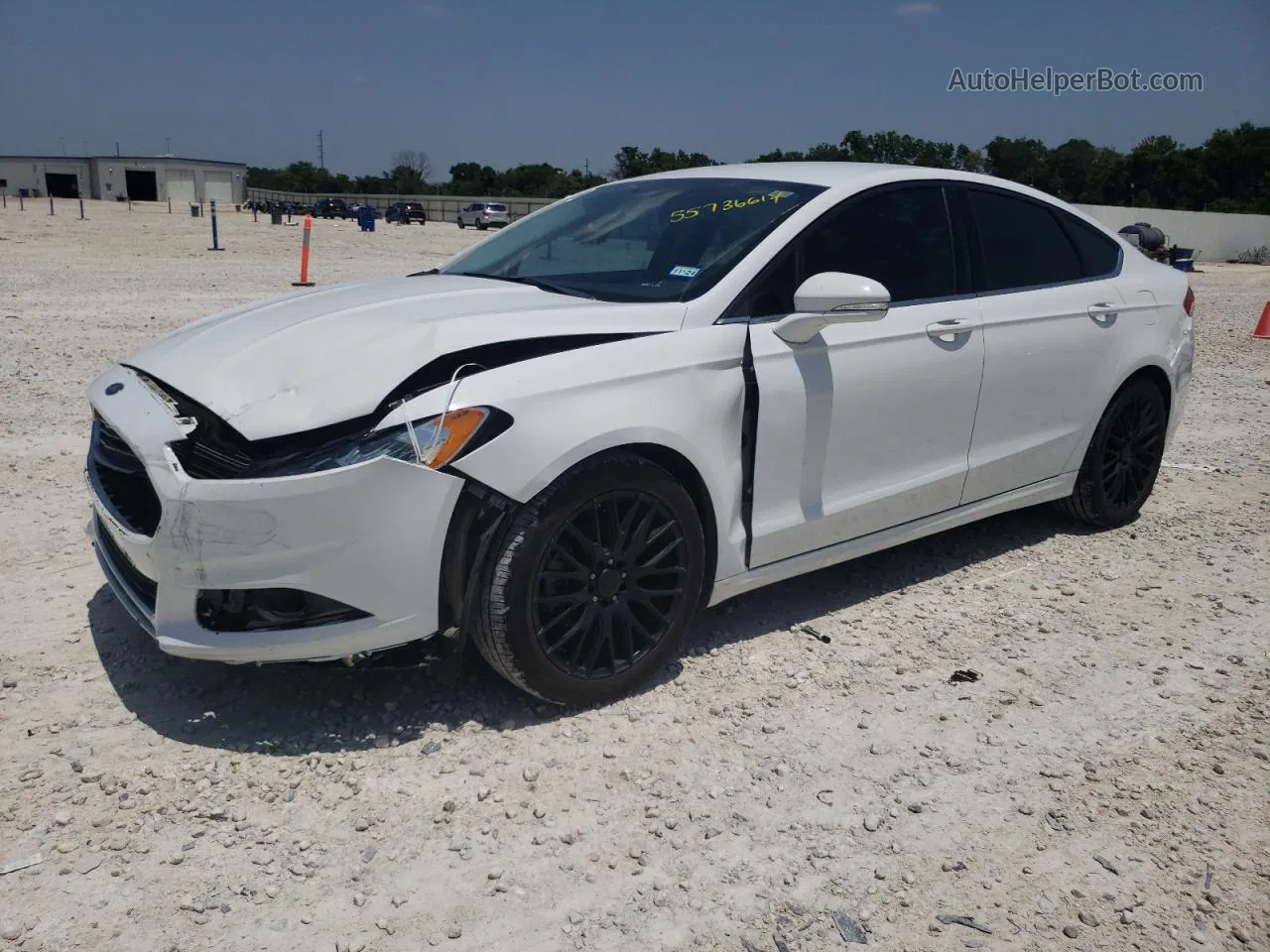 2014 Ford Fusion Se White vin: 3FA6P0H78ER149521