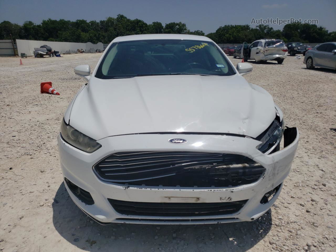 2014 Ford Fusion Se White vin: 3FA6P0H78ER149521