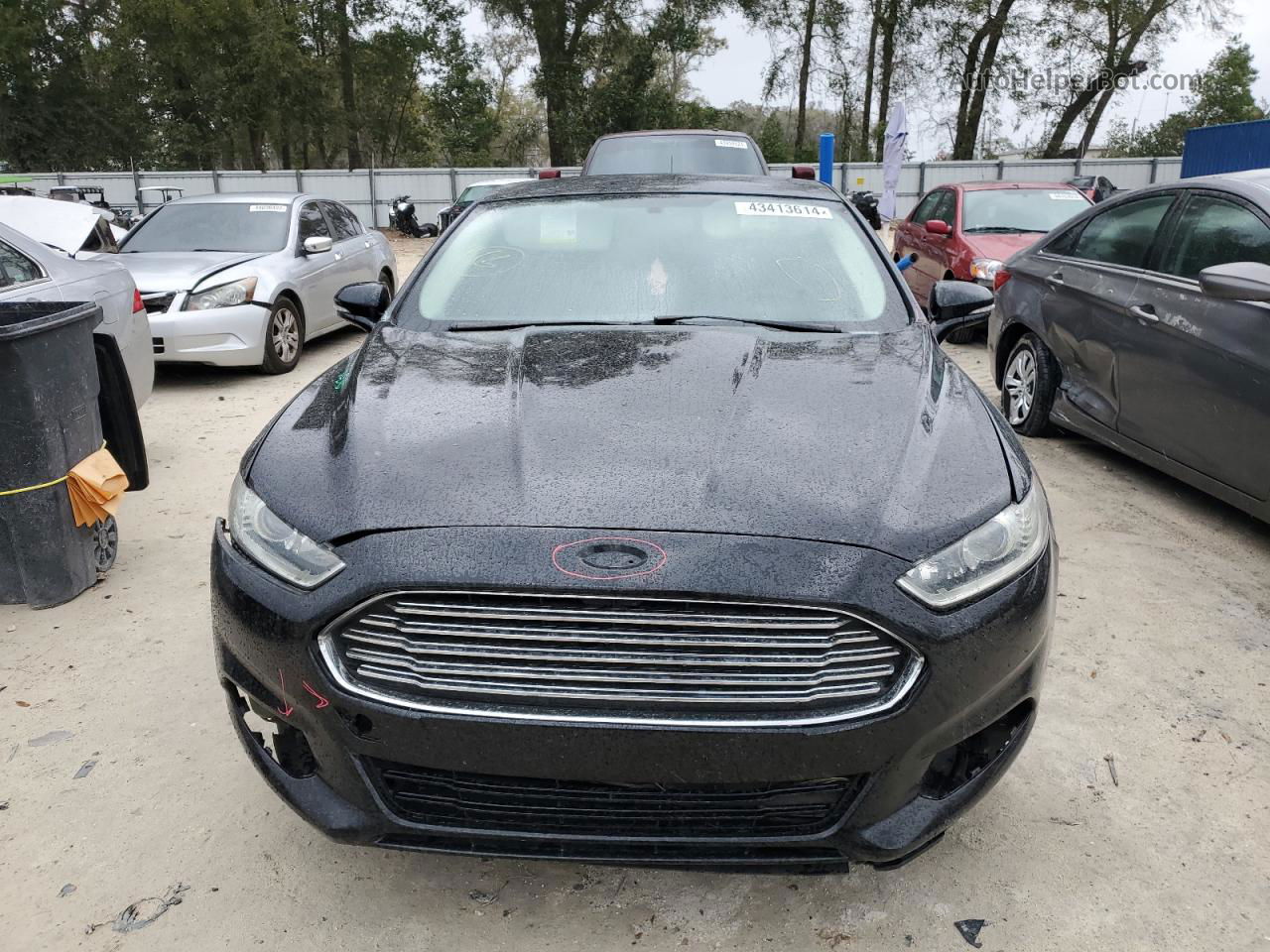 2014 Ford Fusion Se Черный vin: 3FA6P0H78ER179618