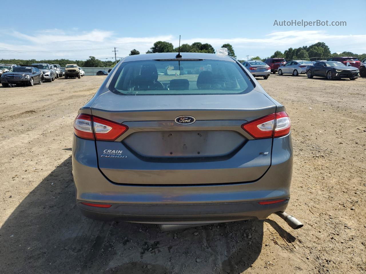 2014 Ford Fusion Se Gray vin: 3FA6P0H78ER262675