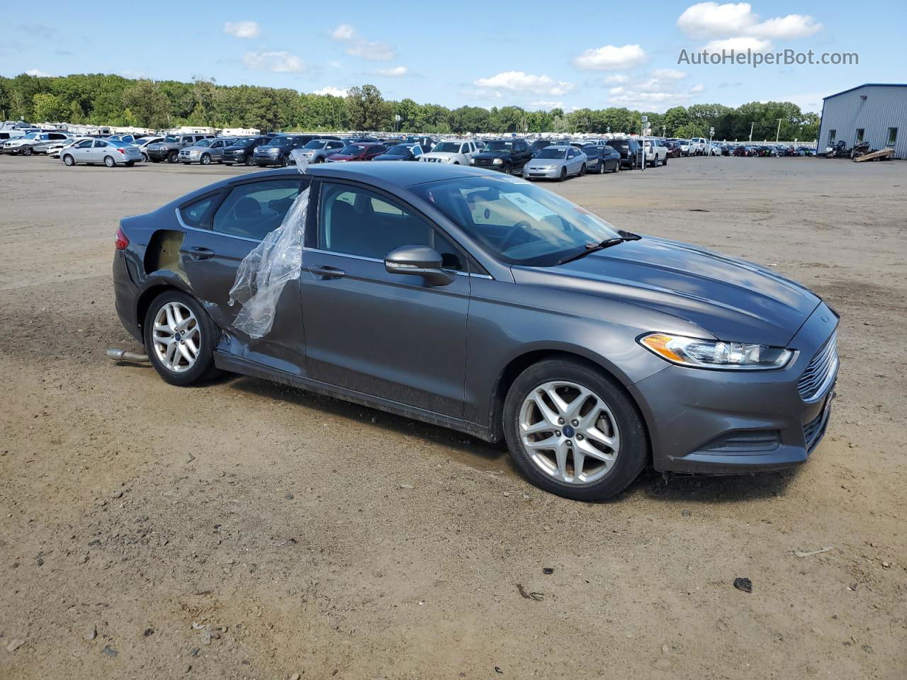 2014 Ford Fusion Se Gray vin: 3FA6P0H78ER262675