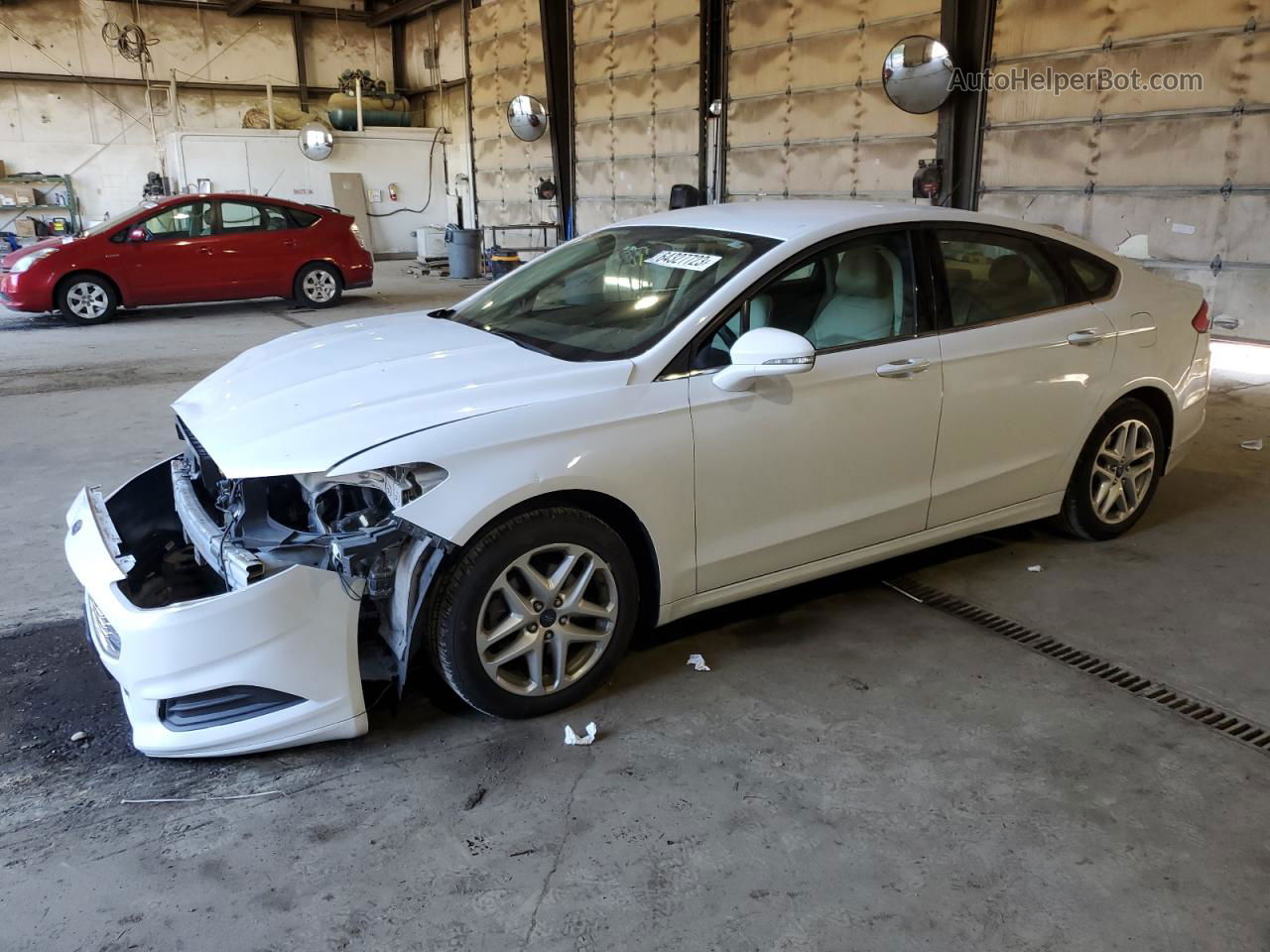 2014 Ford Fusion Se White vin: 3FA6P0H78ER344776