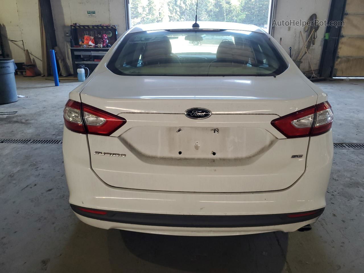 2014 Ford Fusion Se White vin: 3FA6P0H78ER344776