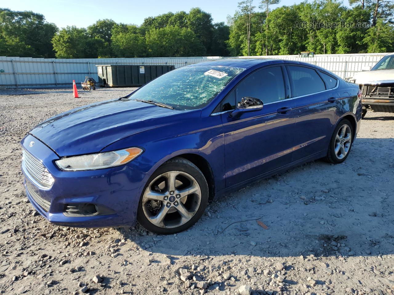 2014 Ford Fusion Se Синий vin: 3FA6P0H78ER372318