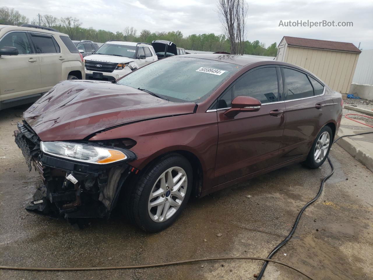 2015 Ford Fusion Se Темно-бордовый vin: 3FA6P0H78FR158415