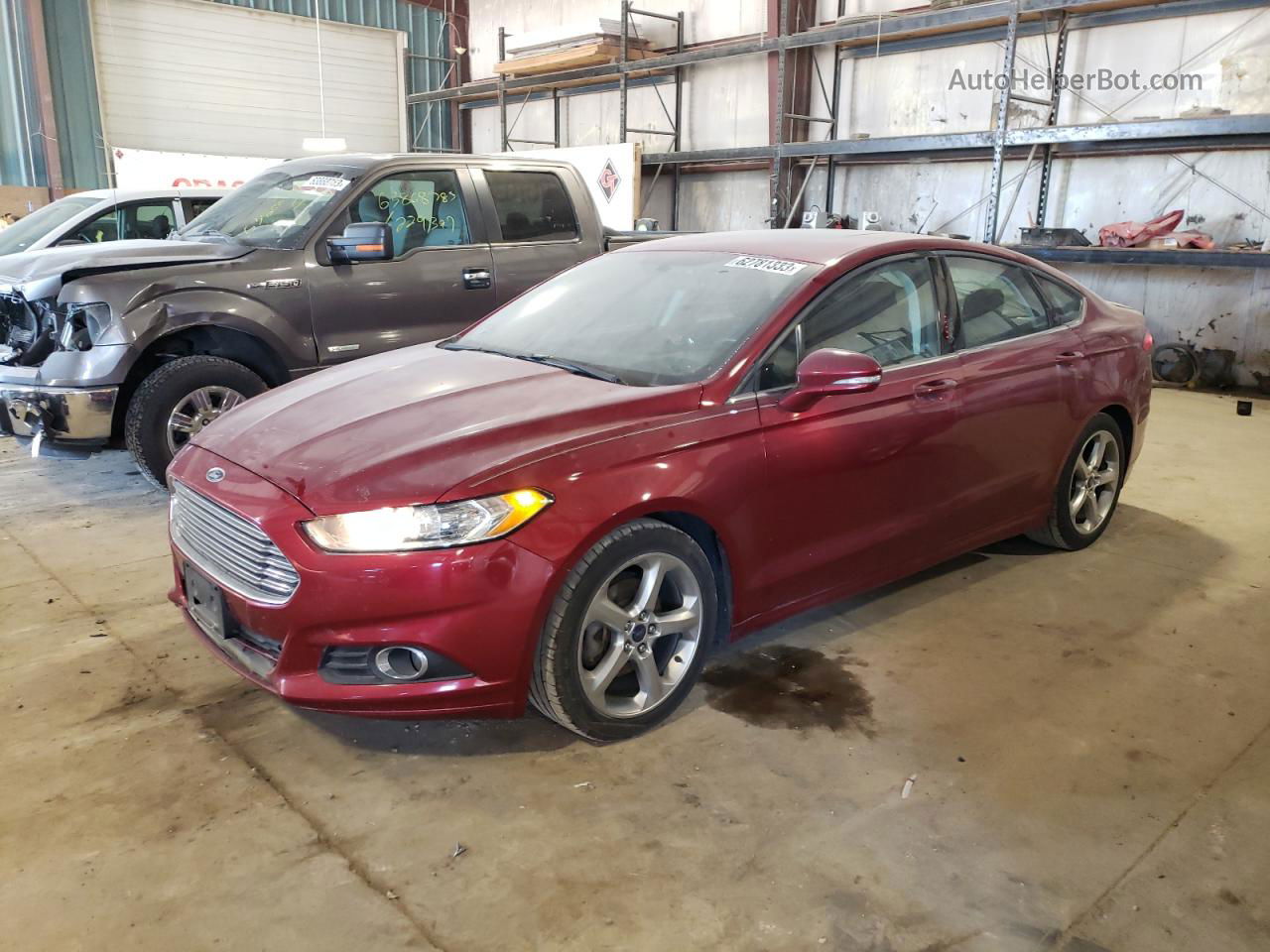 2015 Ford Fusion Se Burgundy vin: 3FA6P0H78FR190877