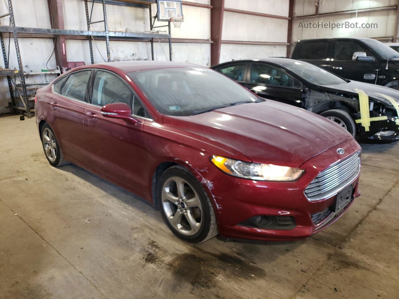 2015 Ford Fusion Se Burgundy vin: 3FA6P0H78FR190877