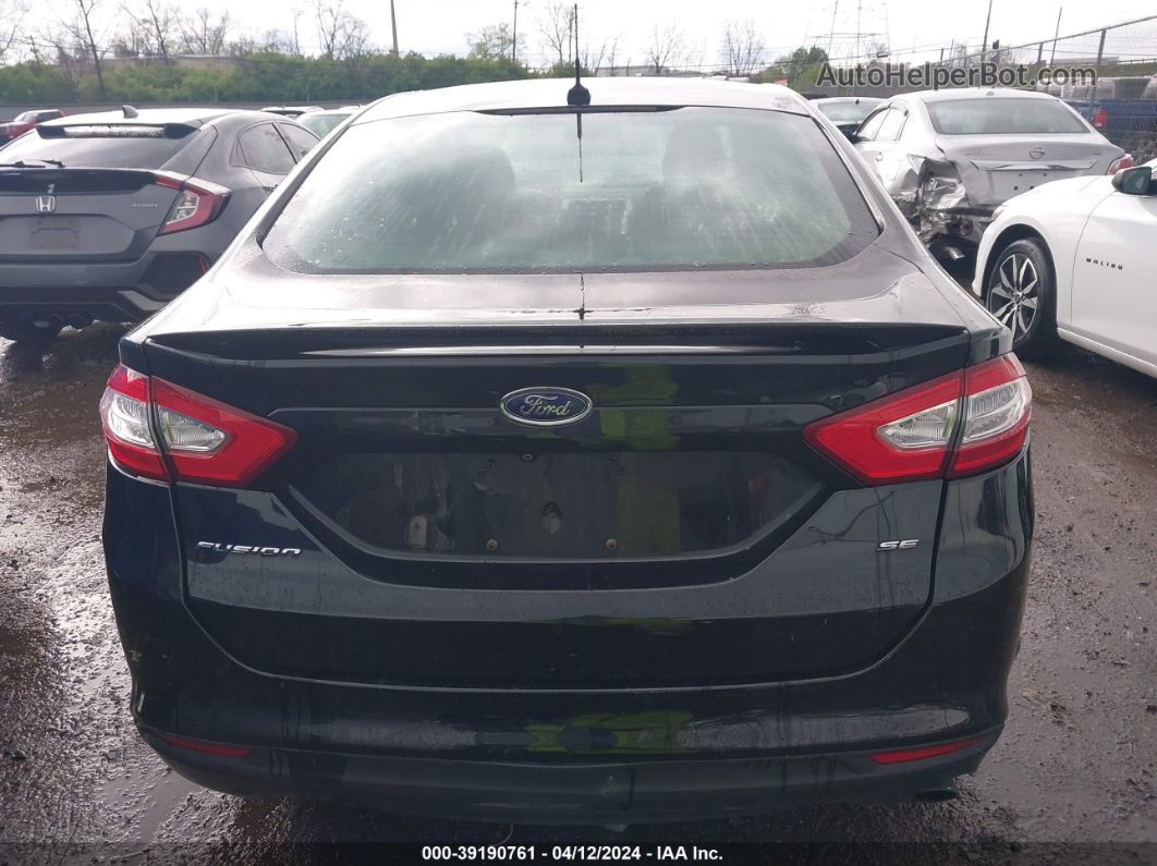 2015 Ford Fusion Se Black vin: 3FA6P0H78FR262645