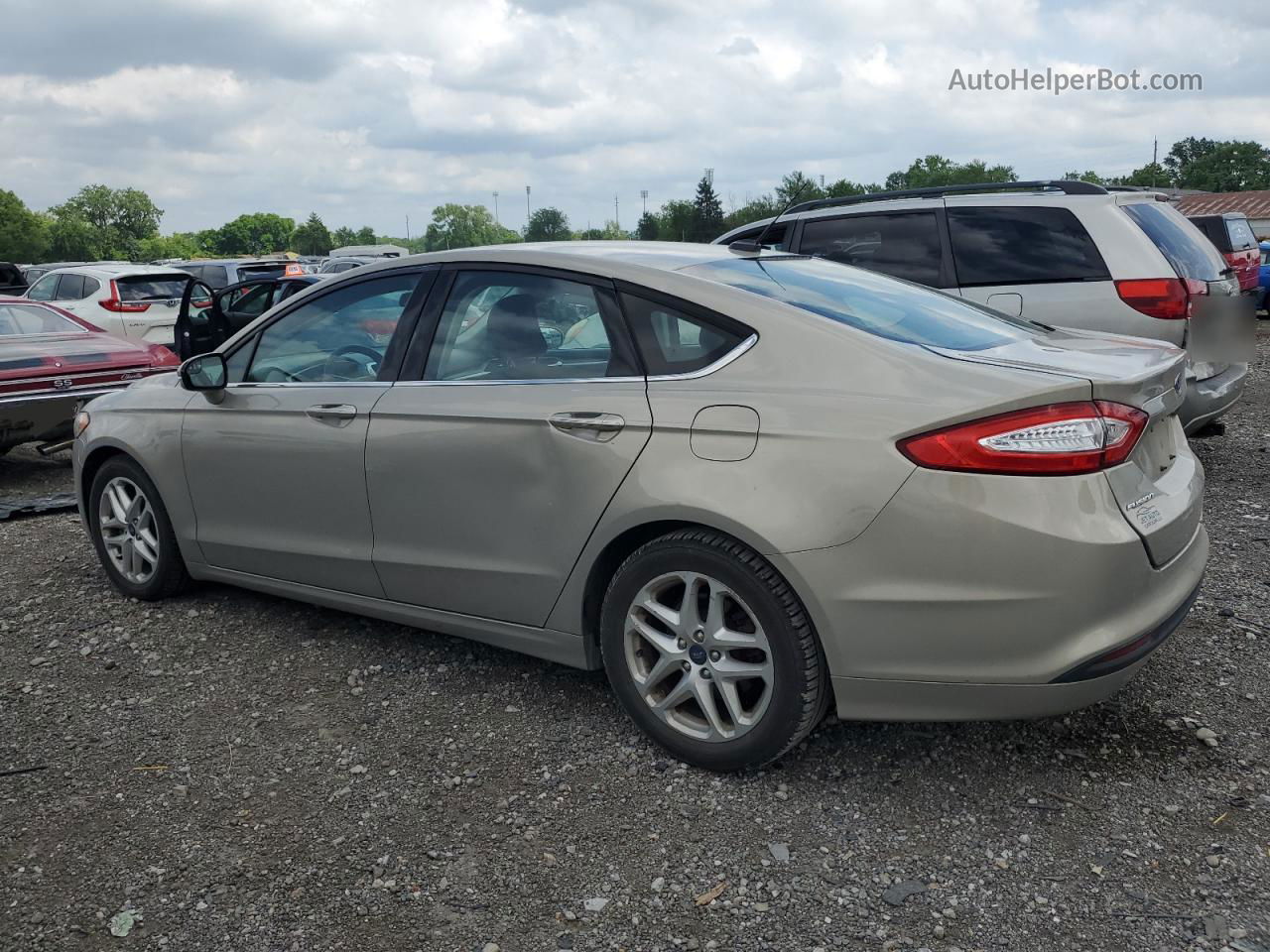 2015 Ford Fusion Se Beige vin: 3FA6P0H78FR291577