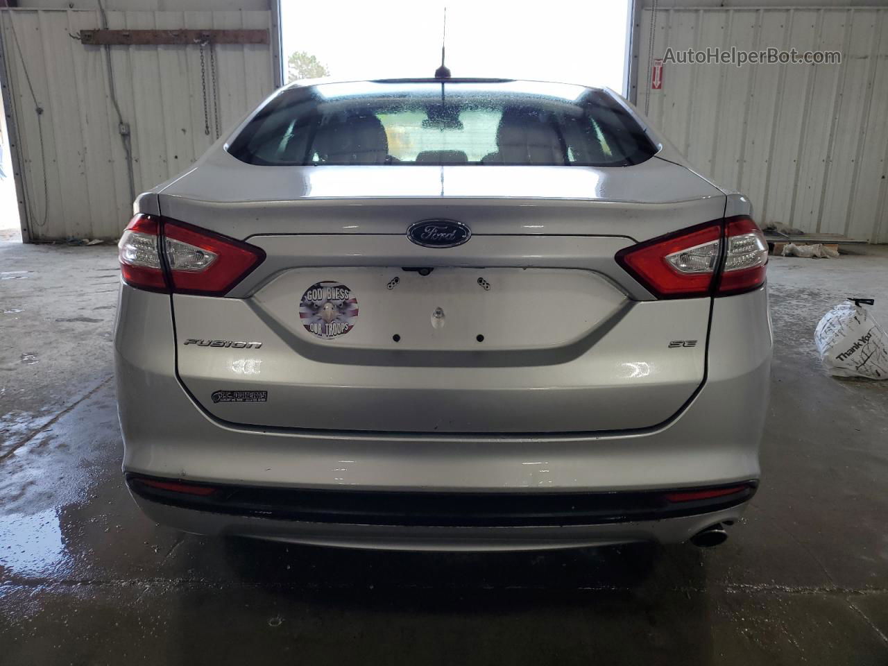 2016 Ford Fusion Se Silver vin: 3FA6P0H78GR117316