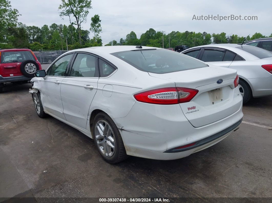 2016 Ford Fusion Se White vin: 3FA6P0H78GR117493