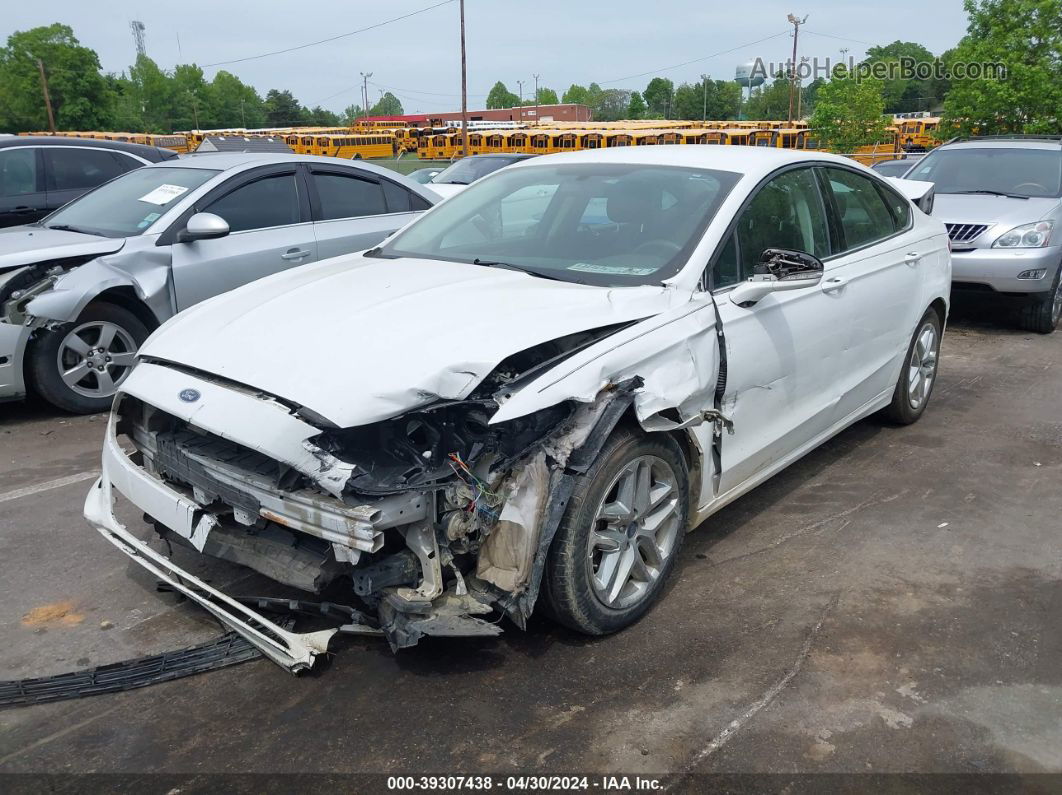 2016 Ford Fusion Se White vin: 3FA6P0H78GR117493