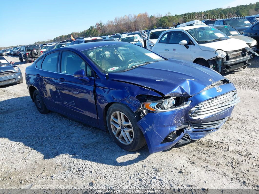 2016 Ford Fusion Se Blue vin: 3FA6P0H78GR183283