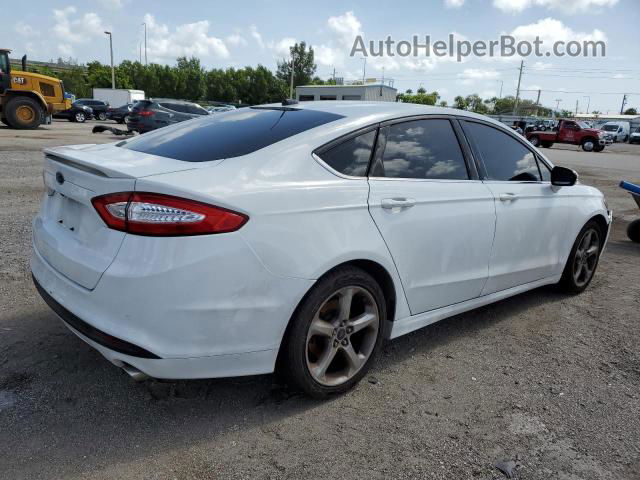 2016 Ford Fusion Se White vin: 3FA6P0H78GR183493