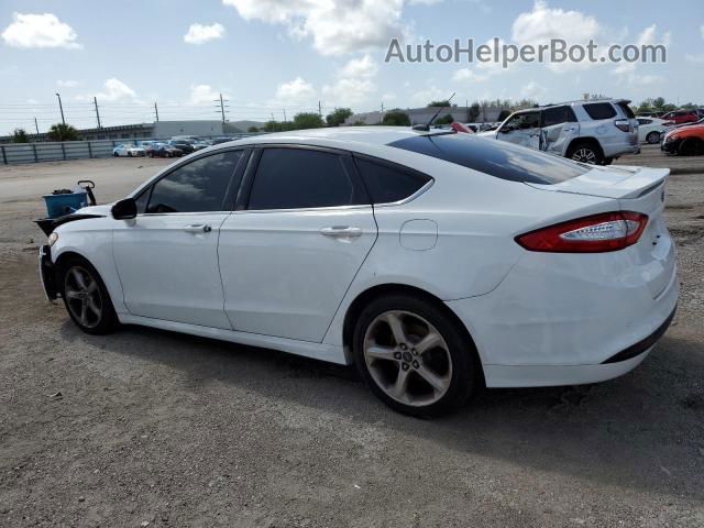 2016 Ford Fusion Se White vin: 3FA6P0H78GR183493