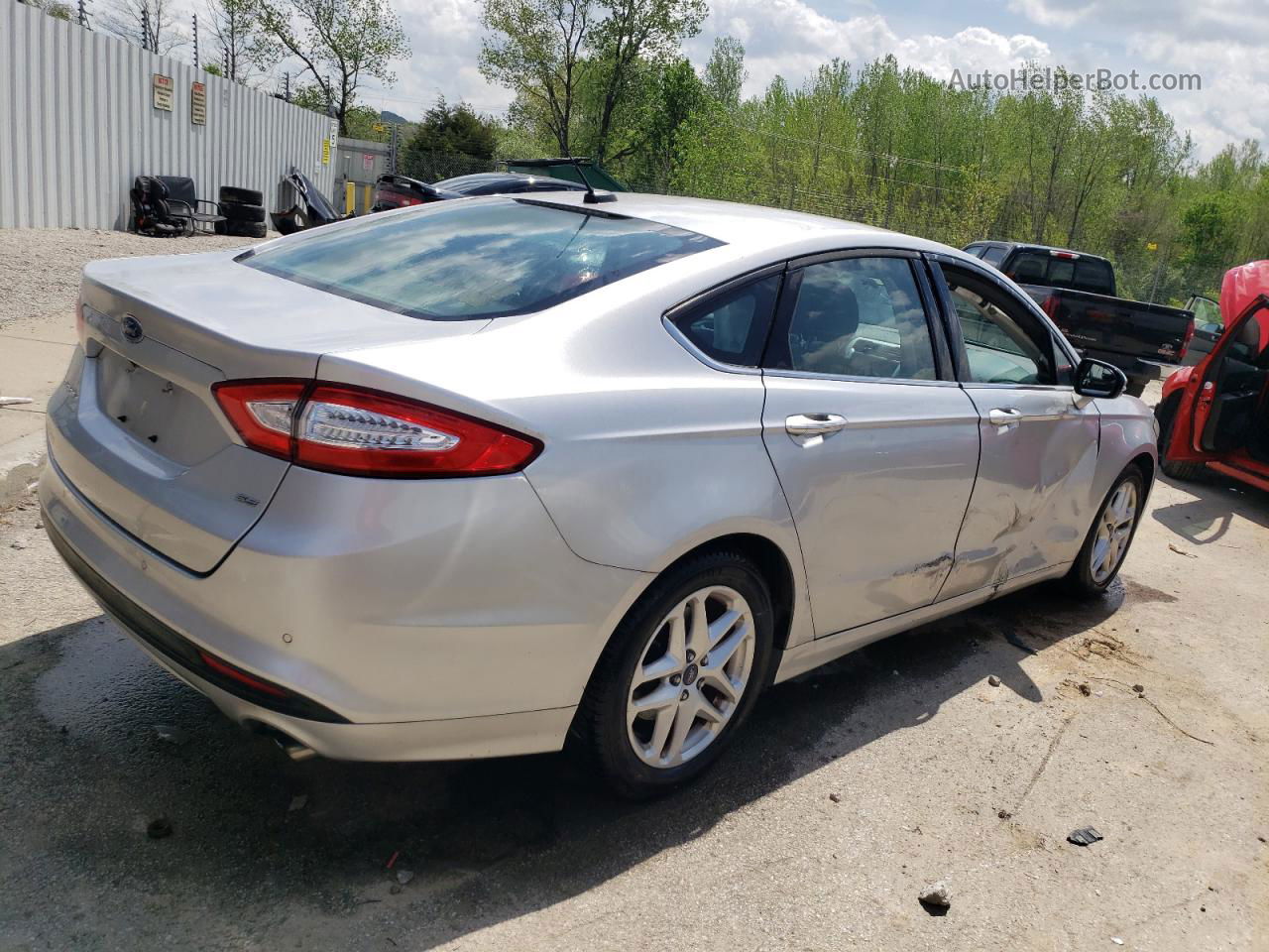 2016 Ford Fusion Se Silver vin: 3FA6P0H78GR218906