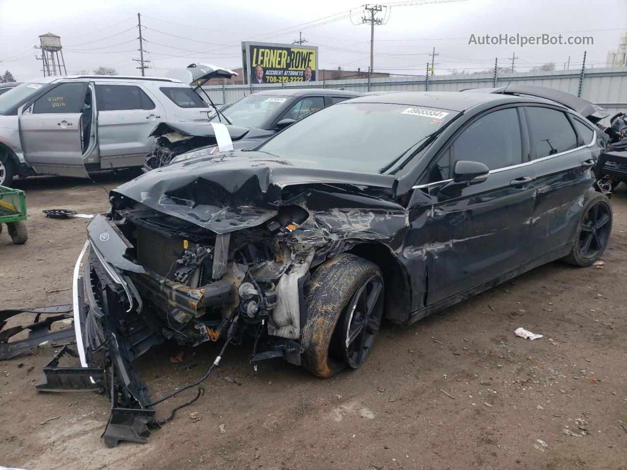 2016 Ford Fusion Se Black vin: 3FA6P0H78GR232921