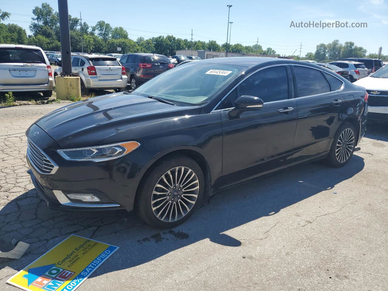 2016 Ford Fusion Se Black vin: 3FA6P0H78GR359006