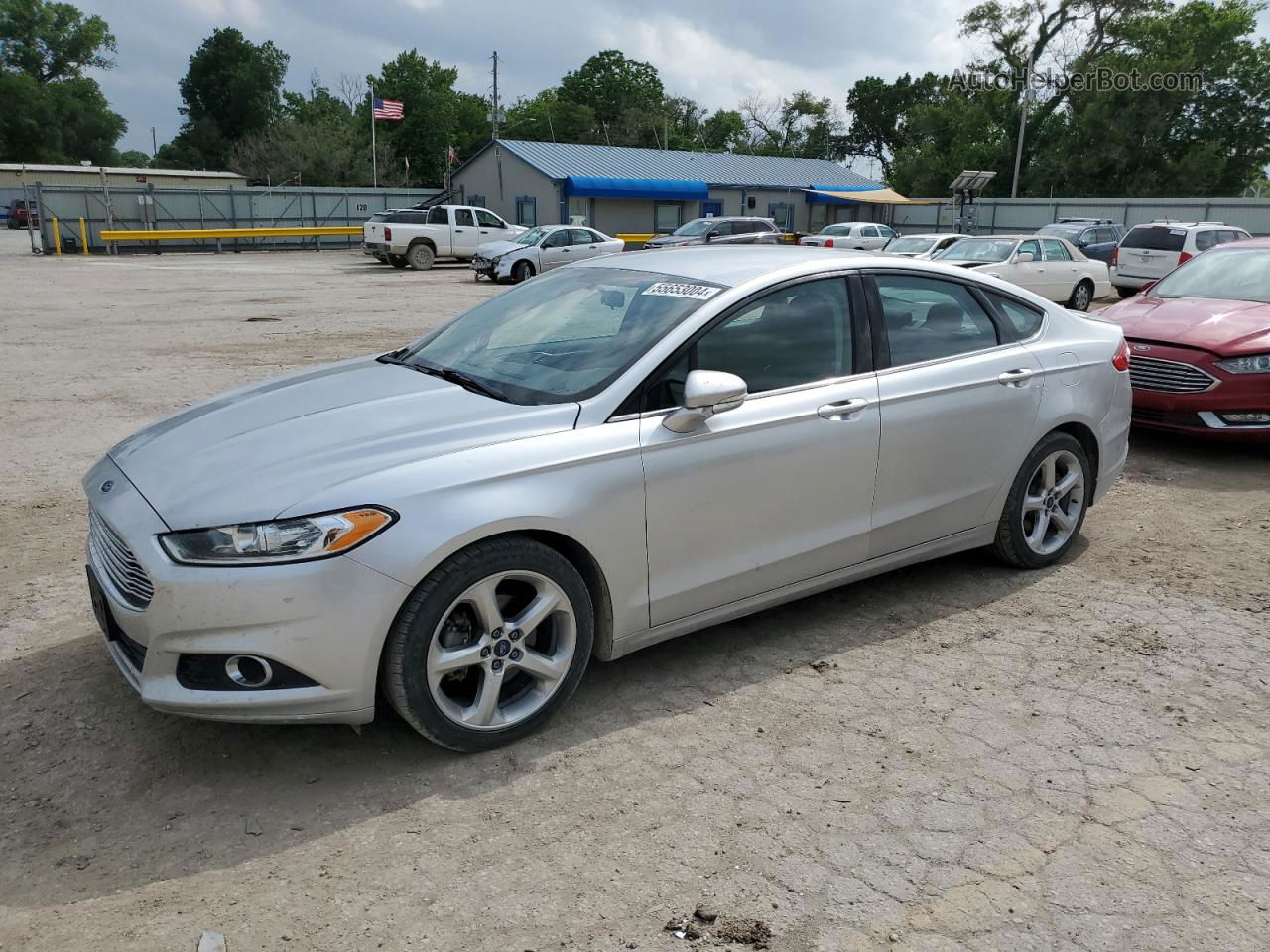 2016 Ford Fusion Se Silver vin: 3FA6P0H78GR404493