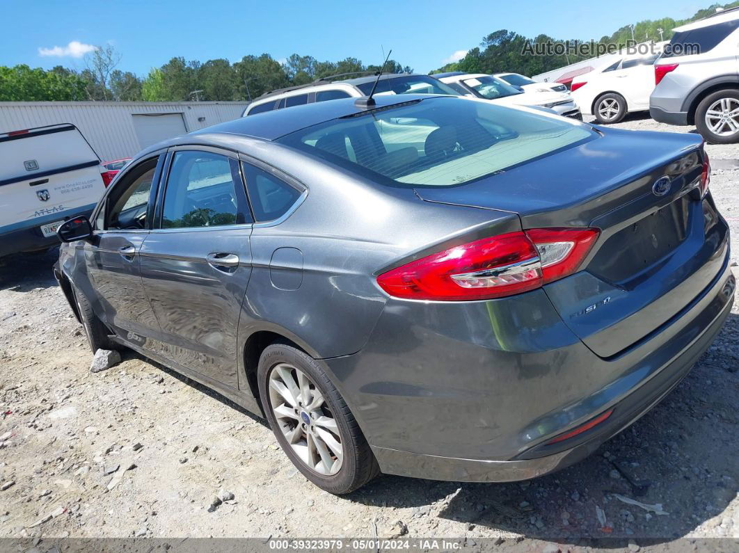 2017 Ford Fusion Se Gray vin: 3FA6P0H78HR145246