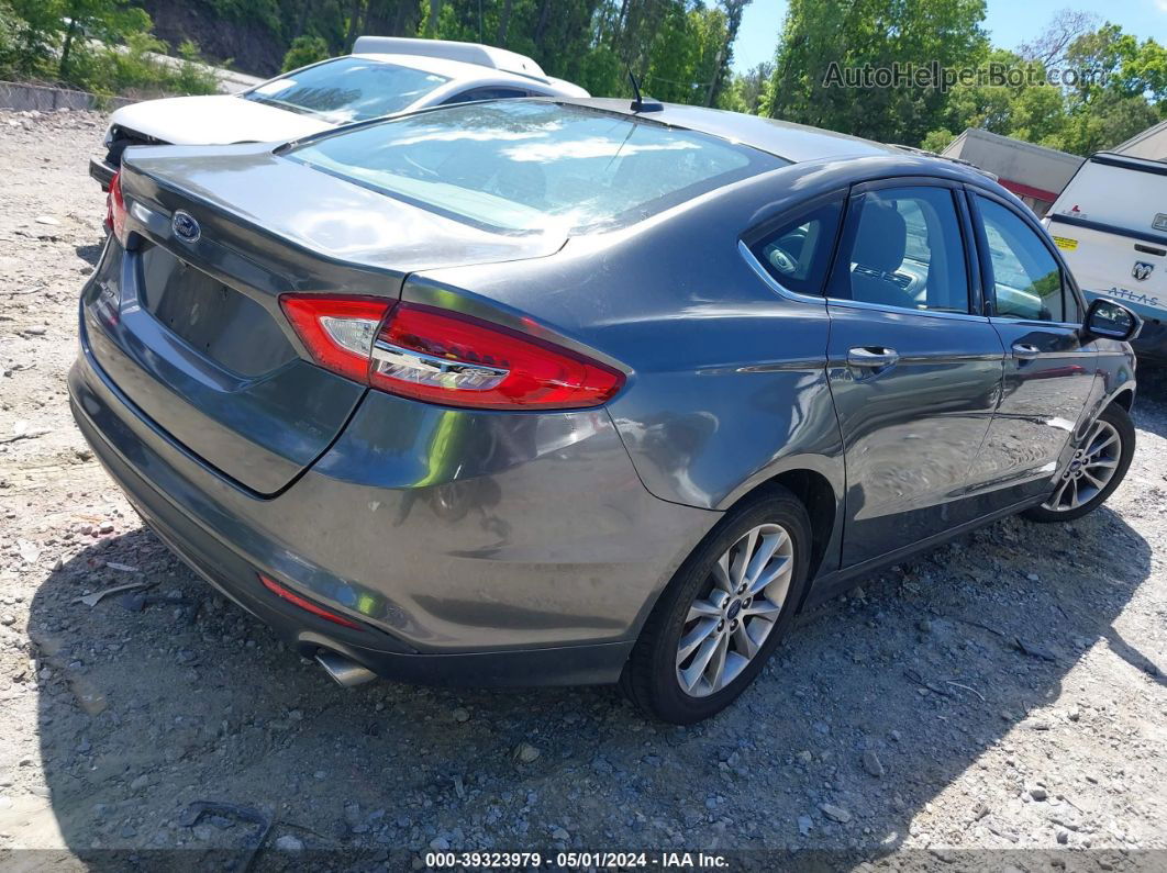 2017 Ford Fusion Se Gray vin: 3FA6P0H78HR145246