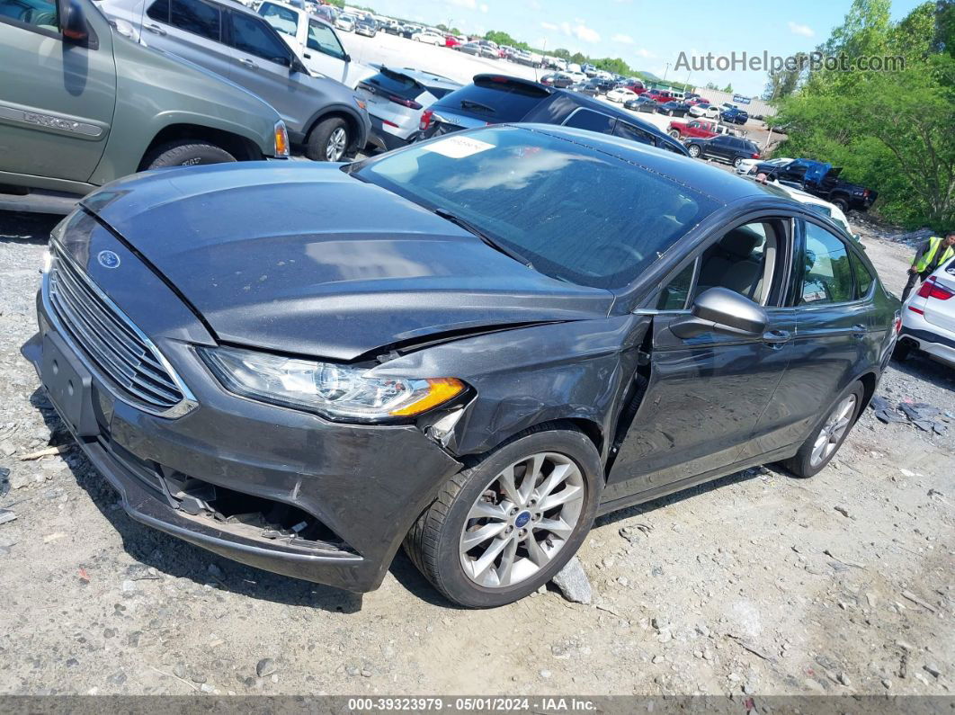 2017 Ford Fusion Se Gray vin: 3FA6P0H78HR145246