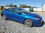 2017 Ford Fusion Se Blue vin: 3FA6P0H78HR158627