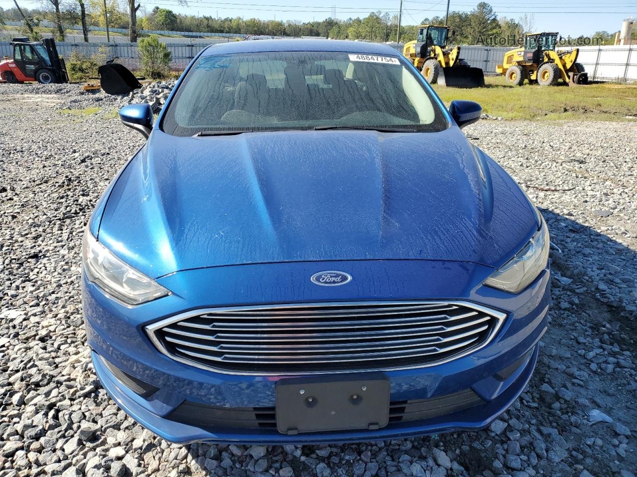 2017 Ford Fusion Se Синий vin: 3FA6P0H78HR158627