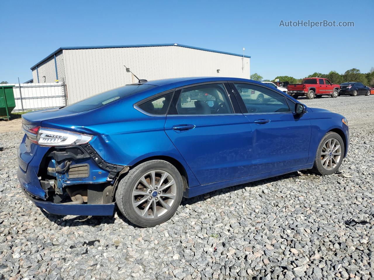 2017 Ford Fusion Se Blue vin: 3FA6P0H78HR158627