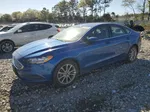 2017 Ford Fusion Se Blue vin: 3FA6P0H78HR158627