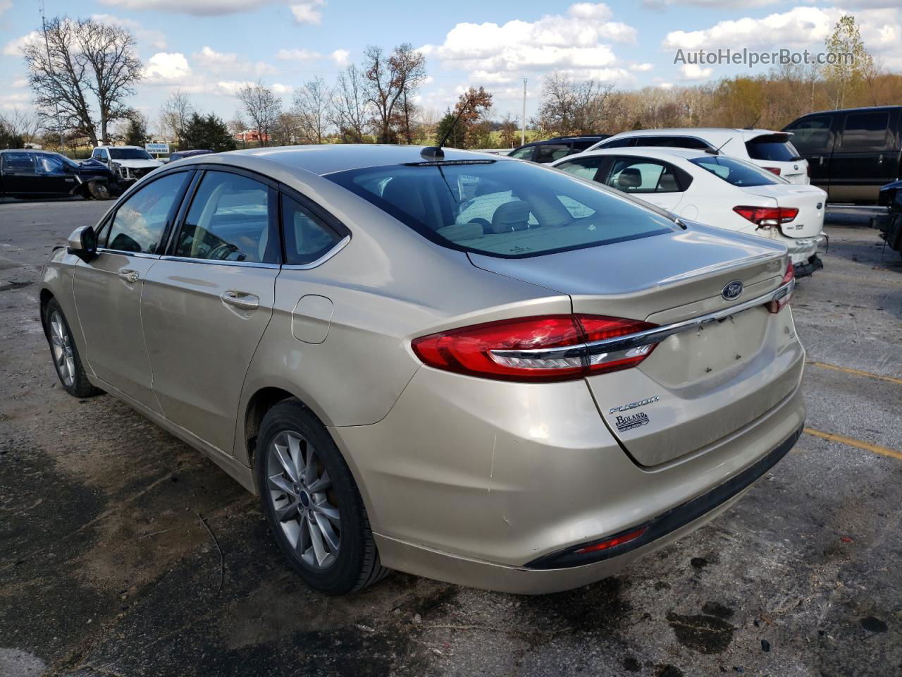 2017 Ford Fusion Se Silver vin: 3FA6P0H78HR186931