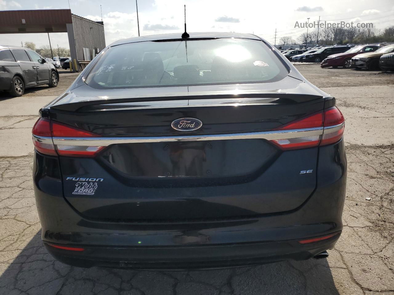 2017 Ford Fusion Se Black vin: 3FA6P0H78HR218129