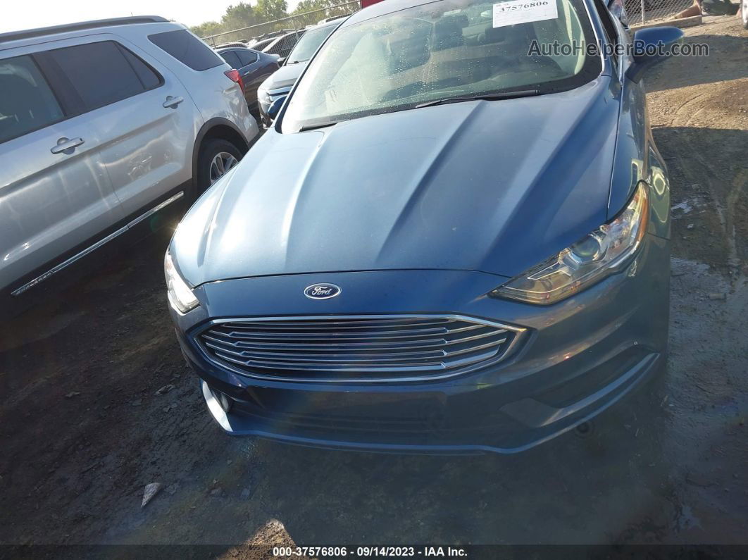 2018 Ford Fusion Se Blue vin: 3FA6P0H78JR125715