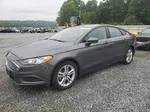 2018 Ford Fusion Se Gray vin: 3FA6P0H78JR132860