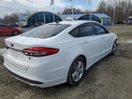 2018 Ford Fusion Se White vin: 3FA6P0H78JR146306