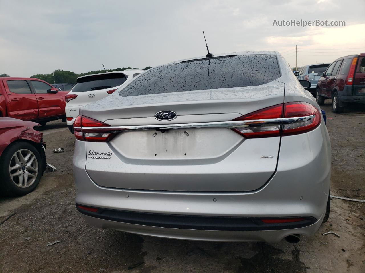 2018 Ford Fusion Se Серебряный vin: 3FA6P0H78JR196574