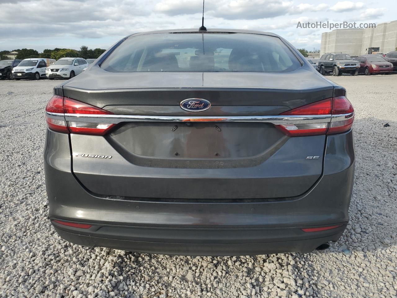 2018 Ford Fusion Se Угольный vin: 3FA6P0H78JR242548