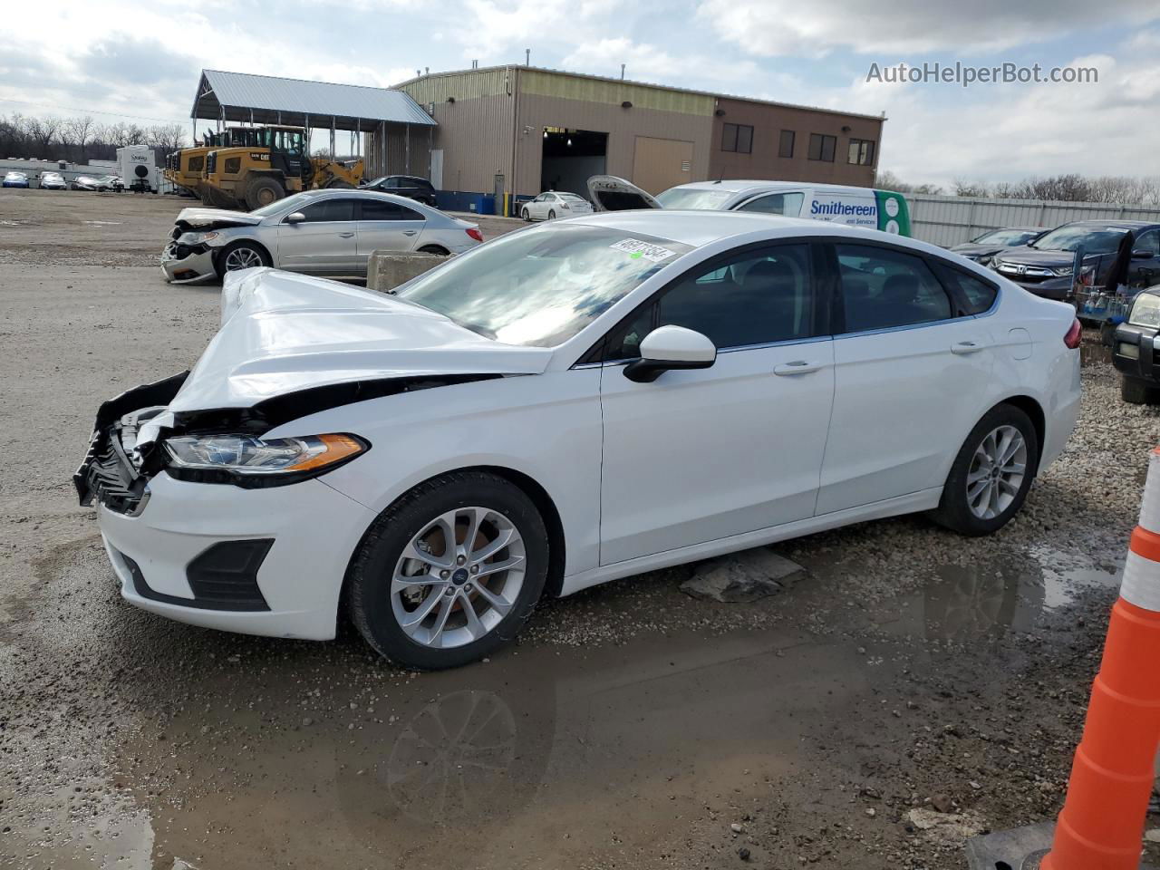 2020 Ford Fusion Se Белый vin: 3FA6P0H78LR131971