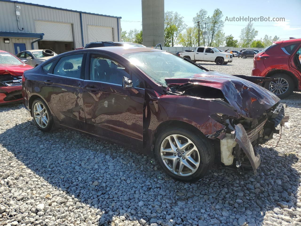 2013 Ford Fusion Se Burgundy vin: 3FA6P0H79DR112234