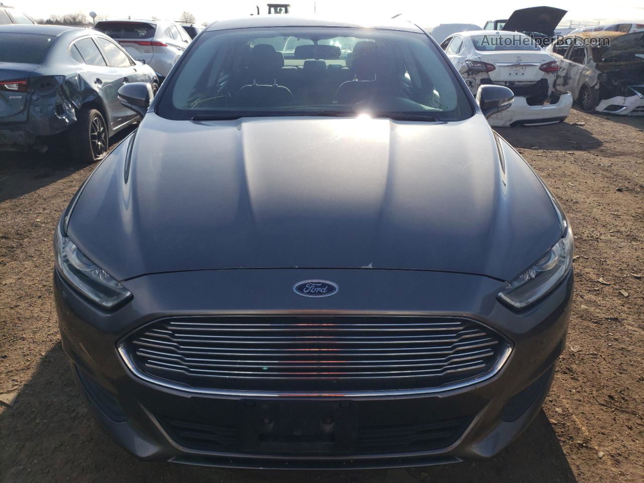 2013 Ford Fusion Se Серый vin: 3FA6P0H79DR117305