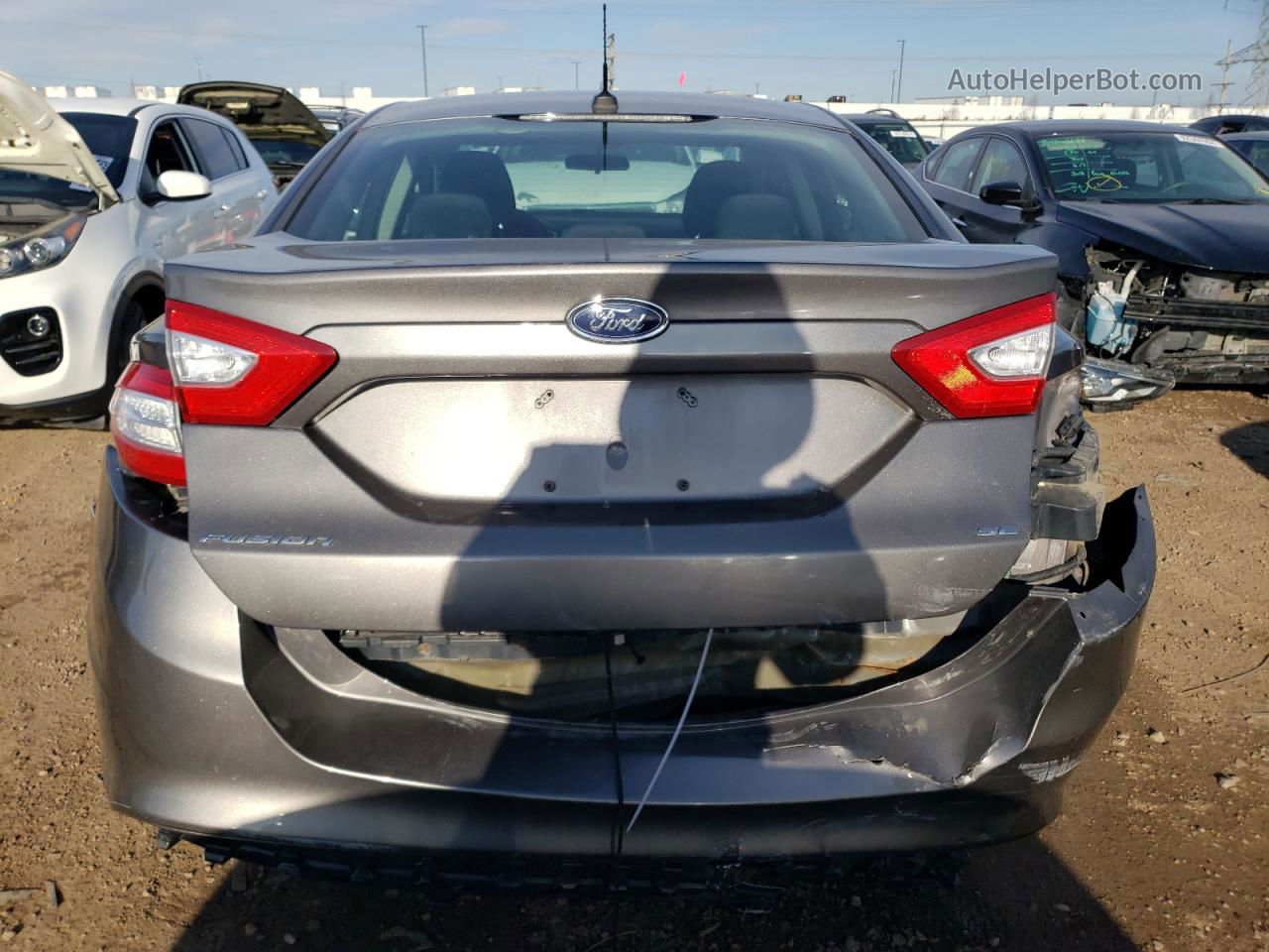 2013 Ford Fusion Se Серый vin: 3FA6P0H79DR117305