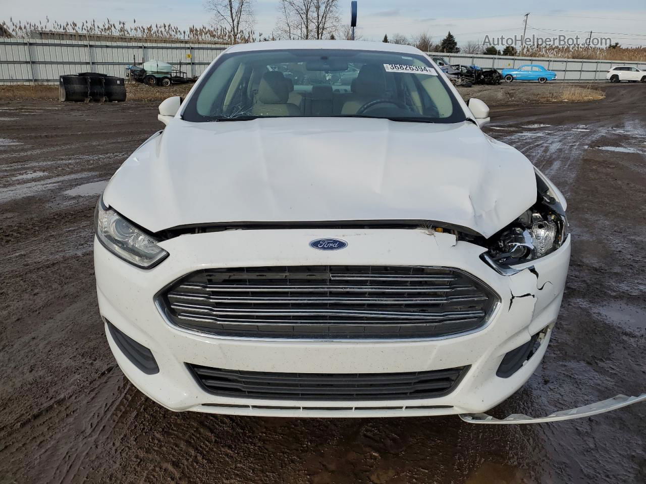 2013 Ford Fusion Se White vin: 3FA6P0H79DR199505