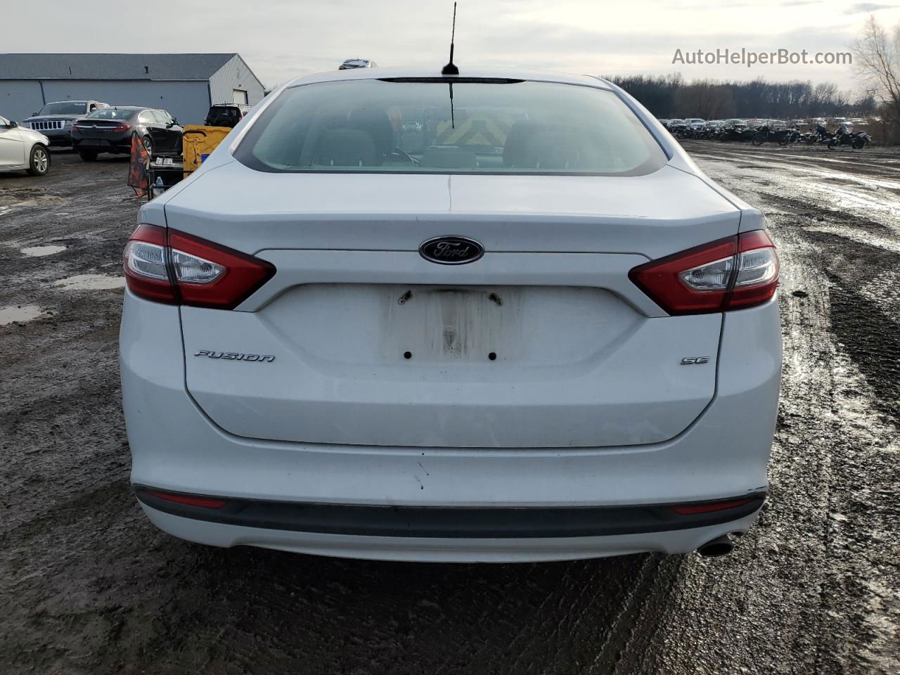 2013 Ford Fusion Se White vin: 3FA6P0H79DR199505